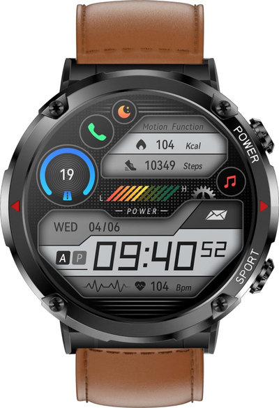 Smartwatch Gravity GT21 4, Bluetooth Call, dy rripa, për meshkuj