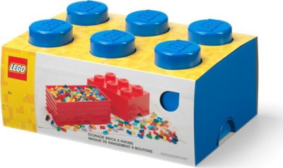 Кутија организатор LEGO Storage Brick 6, пластика, црвена и сина боја