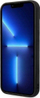 Kapak telefoni Karl Lagerfeld Puffy Elongated Logo për iPhone 14 Plus, lëkurë natyrale, i zi