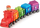 Lodër tren Learning Resources LER7742 Count &amp; Color, 21 pjesë, edukative, shumëngjyrëshe