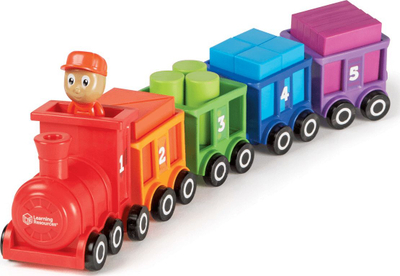 Lodër tren Learning Resources LER7742 Count &amp; Color, 21 pjesë, edukative, shumëngjyrëshe