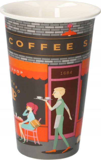Filxhan termo DeLonghi Tmug CofShop DLSC066, 300 ml, me dy shtresa, shumëngjyrësh