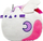 Jastëk pelush Cat Pusheen Unicorn, 35cm, i bardhë