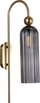 Ѕидна аплика Light Prestige Piega Smoked, E14 40W, златен метал и затемнето стакло