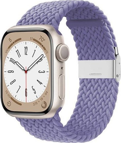 Rrip ore Crong Wave Band për Apple Watch 38/40/41 mm, i gërshetum, vjollcë