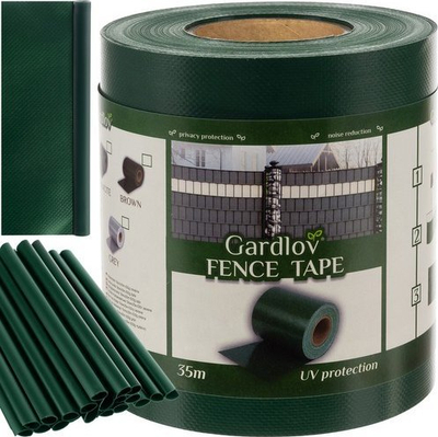 Shirit mbulues gardhi Gardlov Fence Tape 23706, 19cm x 35m, 630 g/m² PVC, jeshil