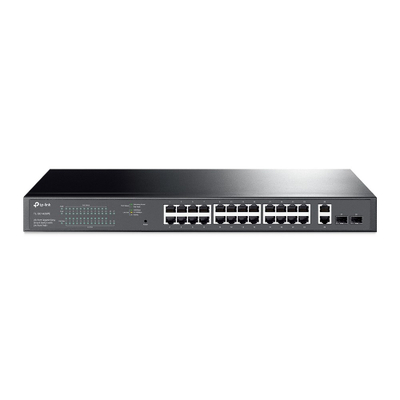 Switch rrjeti TP Link TL SG1428PE, 28 porta Gigabit, 24x PoE+, i zi