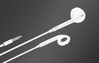 Жичани слушалки Foneng T34 In Ear, 3.5 мм приклучок, со микрофон, бели