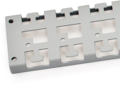 Shufër për sistemim kabllosh për rack Triton RAC-VP-X51-X1, 80 cm, RAL 7035