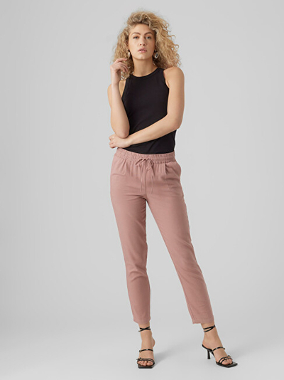 Pantallona VERO MODA VMJESMILO Regular Fit, rozë