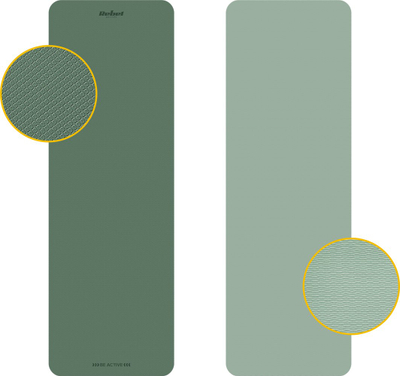 Dyshek gjimnastikor Rebel Active për joga, pilates dhe fitness, 183x61cm, trashësi 6mm, TPE, i gjelbër