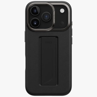 Заштитна маска Uniq Heldro Pro за iPhone 17 Pro, MagSafe, со копчиња, црна