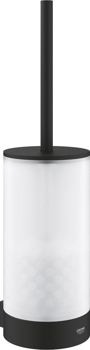 Set furçe tualeti Grohe Selection, për mur, ngjyrë Phantom Black