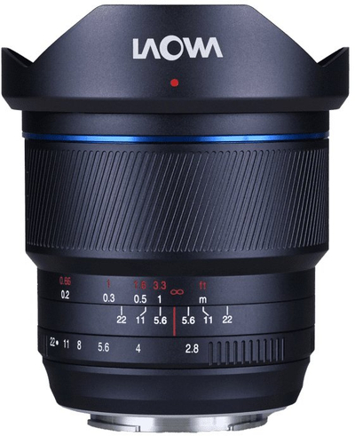 Objektiv Laowa AF 12mm f/2.8 Lite Zero-D FF për Sony FE, me autofokus, i zi