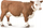 Figurë lope Collecta Hereford Cow, plastike, kafe me të bardhë