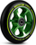 Rrota trotineti Soke Scooter Wheels 110 mm, set 2 copë, jeshile