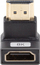 Adapter HDMI Lanberg 2.1, kënd 90° poshtë, 8K, 4K 240Hz, gri