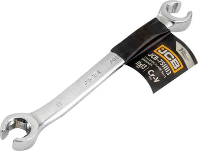 Çelës unazë JCB OPEN-ENDED, 11x13 mm, Cr-V, ngjyrë argjendtë