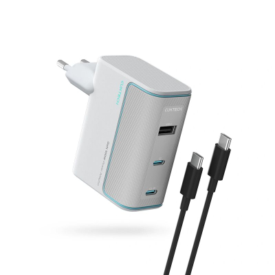 Karikues muri Cuktech AD1003EU, 100W GaN, 2x USB-C USB-A, i bardhë