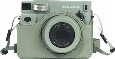 Çantë mbrojtëse Loveinstant për Fujifilm Instax Wide 400, lëkurë eko, jeshile
