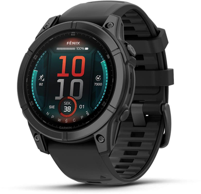 Ora sportive Garmin Fenix E, GPS, AMOLED, e zezë