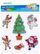 Stickers dekorativë për dritare Craft With Fun, set 6 copë, me motive Krishtlindjesh, shumëngjyrësh