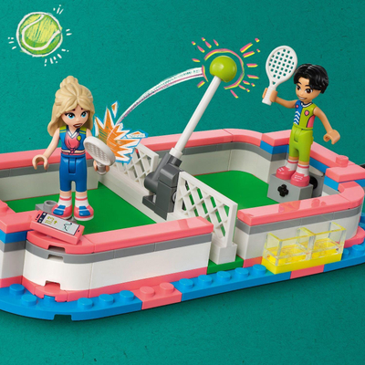 Set ndërtimi LEGO Friends Sports Center 41744, qendër sportive me mini-doll, 8+ vjeç, shumëngjyrësh