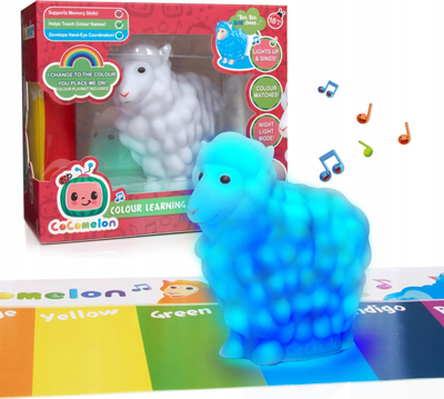Dritë nate lodër Cocomelon Sheep, ndërrim ngjyrash, me muzikë