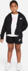Bluzë me kapuç Nike Sportswear Club Fleece për goca, zinxhir i plotë, junior, e zezë