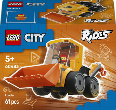 Set lodër LEGO City Construction Loader 60483, 61 pjesë, 5+, i verdhë