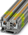 Bllok klemash mbrojtëse Phoenix Contact PT 6-PE, 2 përçues, 6mm², jeshile verdhë