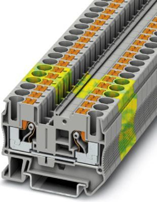 Bllok klemash mbrojtëse Phoenix Contact PT 6-PE, 2 përçues, 6mm², jeshile verdhë