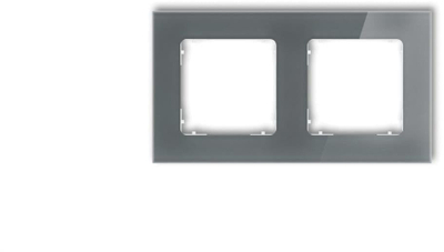 Kornizë dyshe katrore ICON Universal, efekt xhami, grafit