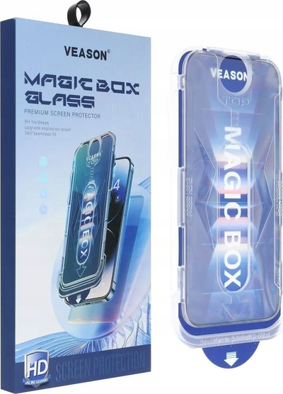 Xham mbrojtës Vmax Veason 6D Pro për iPhone 12 Pro Max, 0.2mm, vendosje e lehtë, i zi
