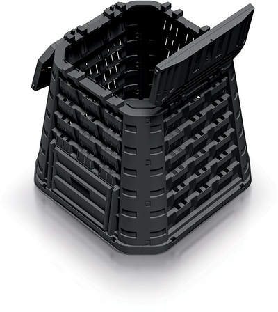 Kompostues kopshti EVOGREEN VARIO 450L, plastikë rezistente, i zi