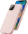 Këllëf telefoni Dux Ducis Grit për iPhone 14 Max, lëkurë artificiale, MagSafe, rozë