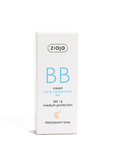 Krem BB Ziaja Skin SPF 15 Dark/Peach Tone, 50 ml