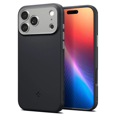 Këllëf telefoni Spigen Caseology Nano Pop MagSafe, për iPhone 17 Pro, i fortë, i zi