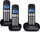 Telefoni wireless Profoon PDX-1130, set trefish DECT, Caller ID, i zi
