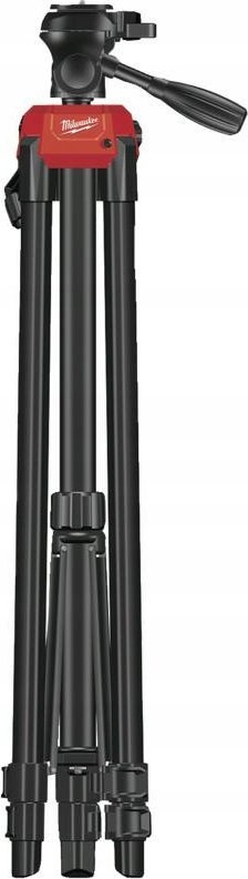 Tripod lazeri Milwaukee TRP180, lartësi 72 cm gjer në 1.80 m, për nivelues lazer, i zi me të kuqe