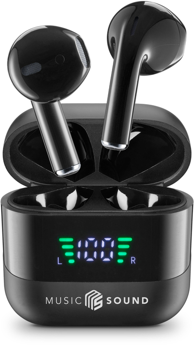 Kufje Bluetooth Cellularline Spark, pa tela, me kuti karikimi, të zeza