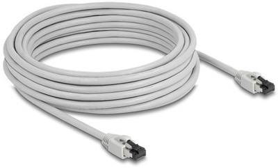 Kabllo rrjeti Delock RJ45 Cat 8.1, 10m, deri 40 Gbps, gri