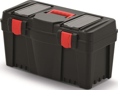 Kuti plastike për vegla CALIBER 597x285x320 mm, organizuese, e zezë