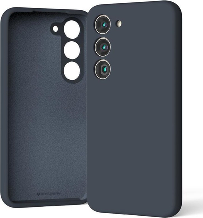 Mbajtëse silikoni Mercury për Samsung Galaxy S23 FE 5G, mat, blu e errët