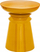Tavolinë anësore Jaya Totem, metal, D38cm, e verdhë mustard