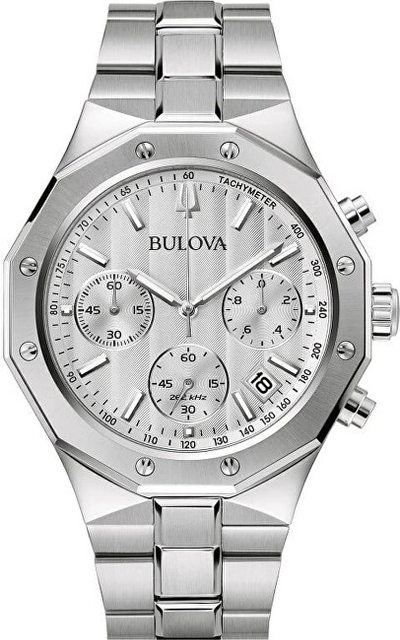 Orë dore për meshkuj Bulova Precisionist 96B408, e argjendtë