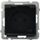 Prizë Ospel Sonata Schuko me kapak, IP44, black metallic