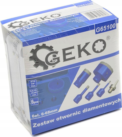 Set frezash diamanti Geko G65100, 6 copë, 6 68mm