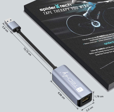 Докинг станица со USB хаб Techly IDATA USB ETGIGA AA, USB A, RJ45 Gigabit, црна