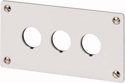 Pllakë e përparme për montim Eaton M22-E3, 3 vrima, 22 mm, bezhë